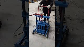 movable concrete cement solid hollow block making machine price in china