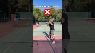 Pushing vs Knifing The Backhand Slice  #shorts