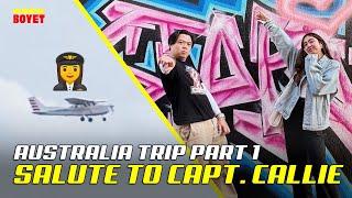 Callie Can Now FLY A PLANE?! (Australia Trip Part 1) | Papa Boyet