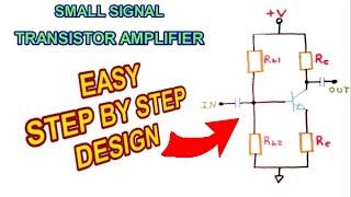 How to design a single transistor amplifier with voltage divider bias