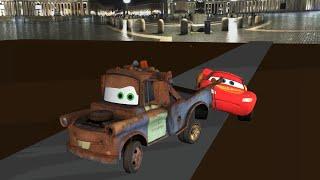 Mater towing McQueen test animation