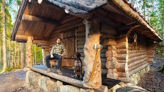 I Finally Built A FRONT PORCH For The Log Cabin!