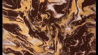 Abstract Acrylic Fluid Painting Demo | Untitled Umber (no.6) by Charles E. McNeal