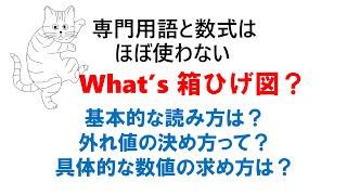 What's 箱ひげ図？：基本的な読み方は？外れ値の決め方は？具体的な数値の求め方は？