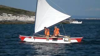 Proa "Kiribati" extreme high speed outrigger sailing boat, part 1