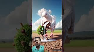 The big pigeon plants an ice-cream tree in the summer and brings  #ai #pigeon #shortvideo