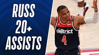 Best of Russell Westbrook's NBA RECORD 20+ Assist Games!