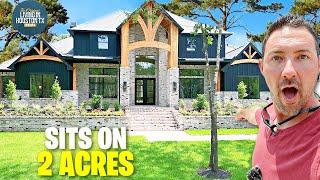 Inside Massive HOUSTON TEXAS Custom Homes on Acreage with Ultra Low Property Taxes!