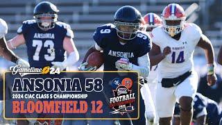 Ansonia routs Bloomfield 58-12 to win 2024 Class S title