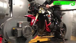 Honda CBR1000RR Bazzaz TcFi custom map, Kent cams, K&N race air filter, Arrow full race system, P3 T