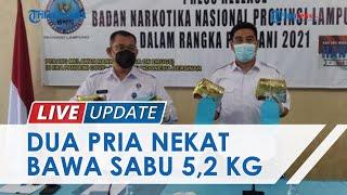 BNNP Lampung Berhasil Gagalkan Peredaran Sabu 6,2 Kilogram, Modus Kedua Pelaku Cukup Nekat