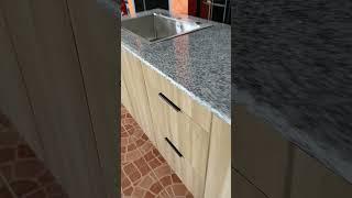 Ready to Install Granite Countertop with Modern Stainless Sink