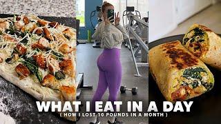 WHAT I EAT IN A DAY (how i lost 10 pounds!) | Healthy, Realistic, Budget Friendly