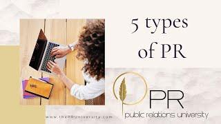 5 types of public relations