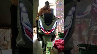 PCX 160  GANTI LAMPU ALIS RGB REMOT RUNNING GEN 3 depan belakang dan Ganti HOLDER VIXION PNP 100%