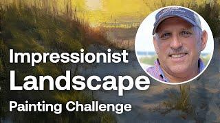 How to paint an impressionist landscape with Robert J. Simone | Mastrius Painting Challenge