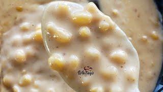 Jamaican Hominy Corn Porridge MADE EASY with just a FEW SIMPLE STEPS || WHITNEY'S KITCHEN JAMAICA