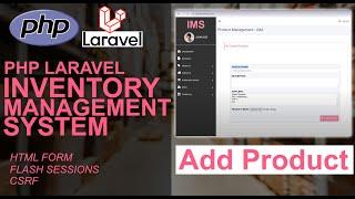 7 PHP LARAVEL Framework Tutorial For Beginners | Product Management - HTML Form, CSRF, Sessions