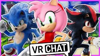 Movie Sonic and Movie Shadow Meet Amy Rose In VRCHAT!!