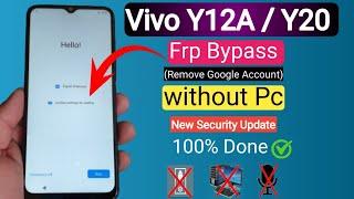Vivo Y12A/Y20 FRP Bypass without PC (Android 11) | New Security Update 2024 | Remove Google Account"