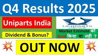 UNIPARTS Q4 results 2025 | UNIPARTS INDIA results today | UNIPARTS INDIA Share News | UNIPARTS Share