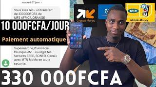 Cette application m'a payé 10 000 FCFA/jour || Retrait automatique