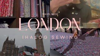 [Extra Edition] Walking around London in handmade clothes ‍️ Travel vlog / Dressmaking