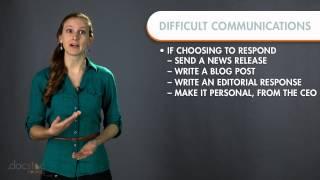 Handling Difficult Communications - Business Writing & Grammar