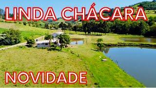 Chácara 2,5 hectares + 3 açudes de peixes + casa + galpão (TIGRINHOS SC)