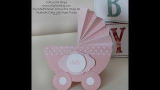 Cute Baby Carriage Card