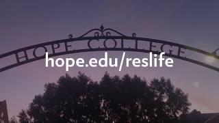 First-year Residential Life at Hope College