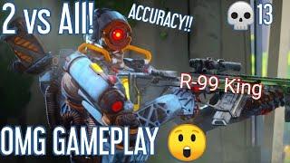 R-99 KING!!! "Apex Legends" 2 vs All!