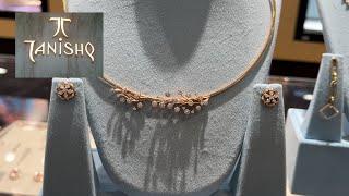 Tanishq New Arrivals Diamond Statement Choker/ Diamond Necklace Designs with Price and Weight