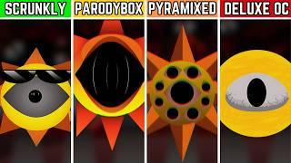 Incredibox Sprunki ALL SOUNDS - Scrunkly VS Parodybox VS Pyramixed VS Deluxe OC