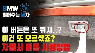 트렁크에 이 버튼은 어떻게 쓰는거지? B남이 오늘 또 알려드립니다. 트렁크 자물쇠 버튼