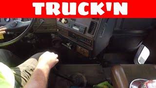 Ride along in a semi truck - Shifting a 9 speed