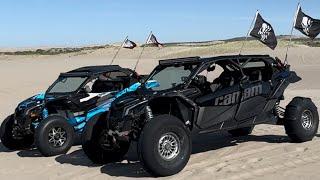 Can Am X3 with new 35” Sandcraft Destroyer sand tires in the Idaho dunes.