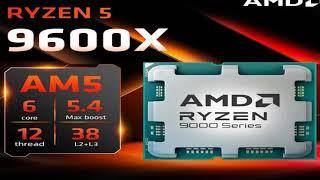 AMD Ryzen 5 9600X Processor 5.4GHz 6-Core 12-Thread 38MB Game Cache 4NM TDP 65W Socket AM5