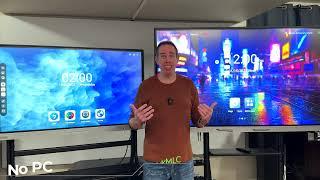 HighTechCheck HKMLC 75 Elite Vs 55 Essential Smartboard