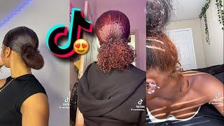 natural hairstyles ( black tiktok )