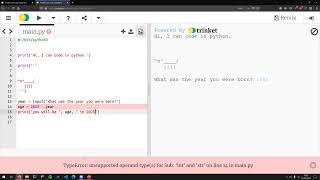 Kids Coding Club - Python: About me | Advanced - Lesson 1