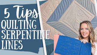 5 Tips for Machine Quilting Serpentine Lines with Angela Walters