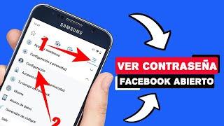 Cómo VER la contraseña en tu FACEBOOK abierto en el celular