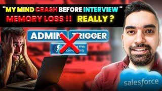 I unable to remember in Interview | Problem in Interview?  | #fresher #salesforce