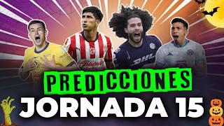 PREDICCIONES JORNADA 15 LIGA MX APERTURA 2024