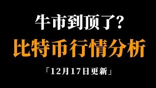 比特币要暴跌？涨不上去了？速看。比特币行情分析。