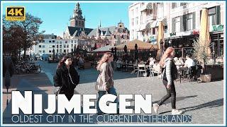Walking Tour in Nijmegen  - Oldest city in the current Netherlands - Nijmegen Centre - 4k