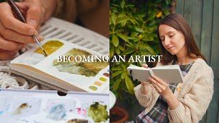 How To Become A Watercolor Artist - My Huge Art Supply Collection, Being Self-Taught | Cozy Art Q&A