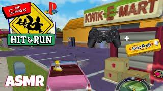 ASMR Gaming: The Simpsons Hit & Run EP.1 | PS2 (Whispering, Controller Sounds, Gum Chewing)