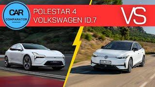 Polestar 4 vs Volkswagen ID.7 | 2024 | Detailed Comparison of Specs, Dimensions and Prices